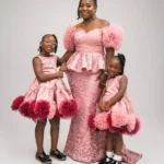 Blush Legacy Zigham coordinated mother and daughters occasion looks