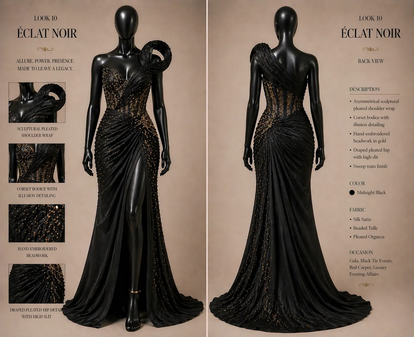 Éclat Noir - Zigham fashion design