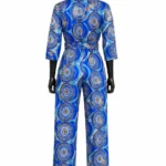 Modern Heritage Zigham blue patterned jumpsuit, back mannequin view
